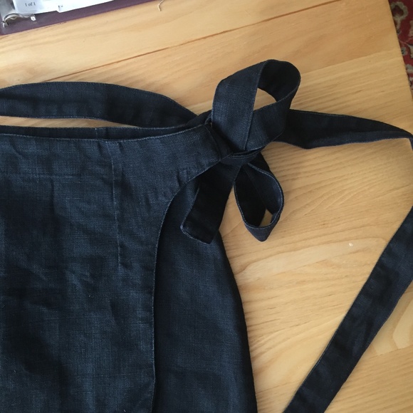 MAGGIE JAYNE Linen wrap mini skirt S - Picture 6 of 8